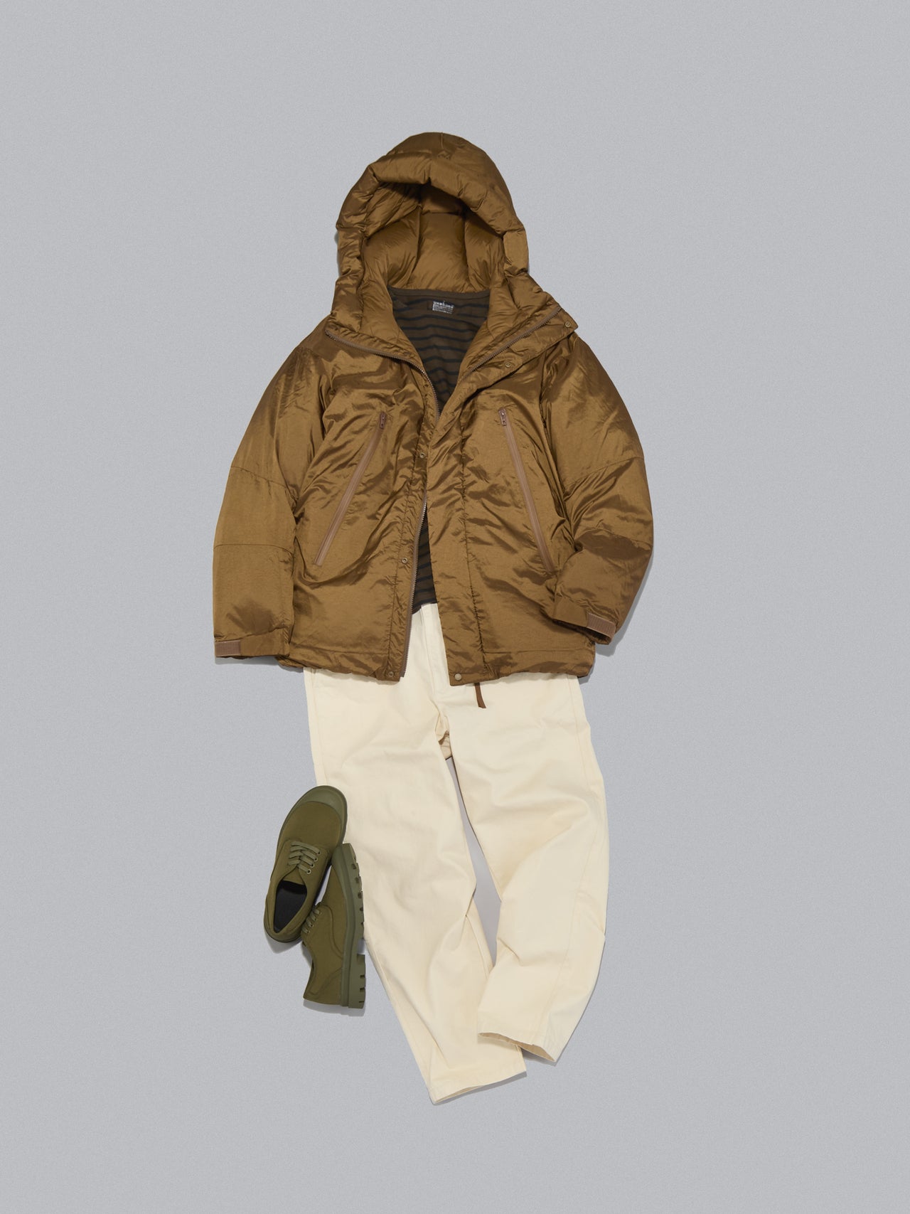 「無印良品」のアウター高見えコーデ③