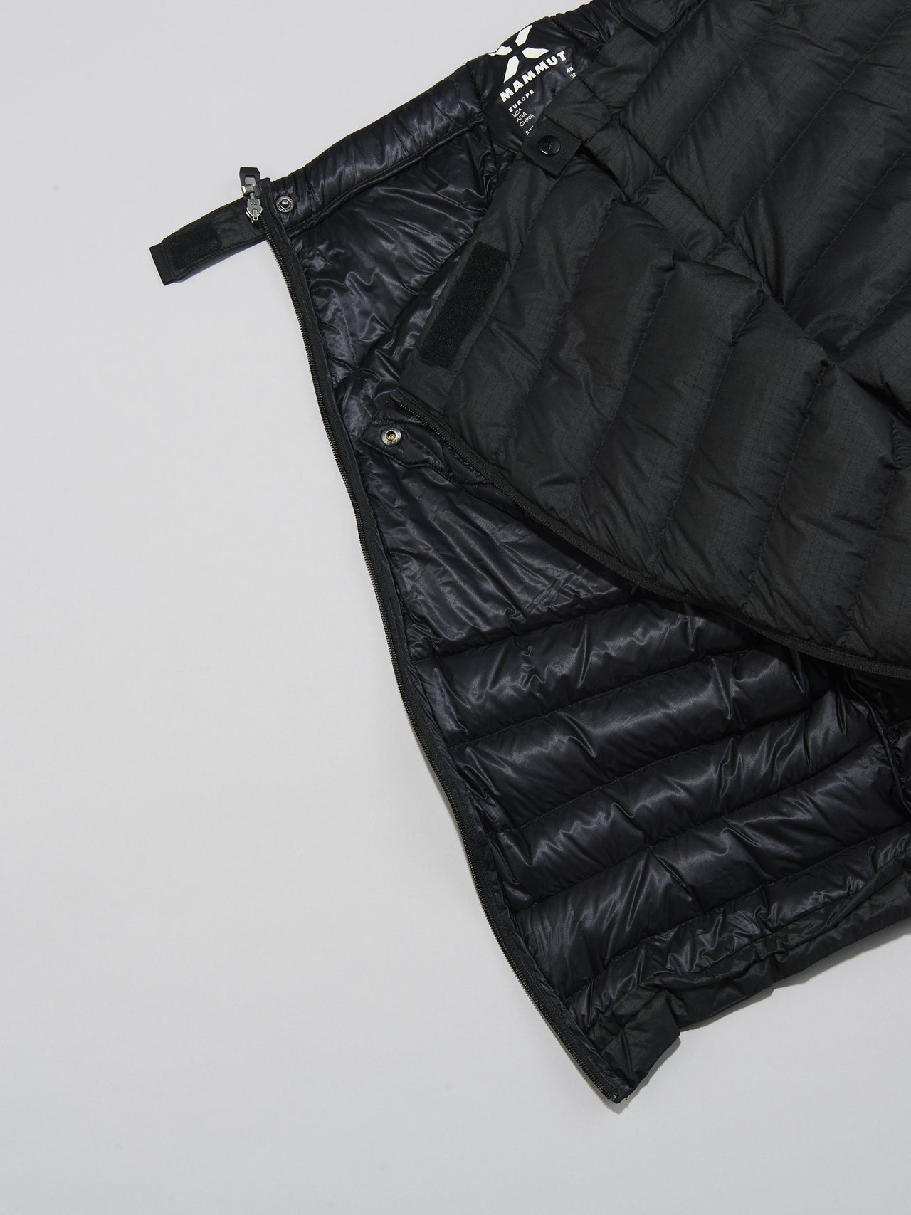マムートのダウンパンツ/アイガー ノードワンド ライト ダウン インサレーション ショーツのディテール