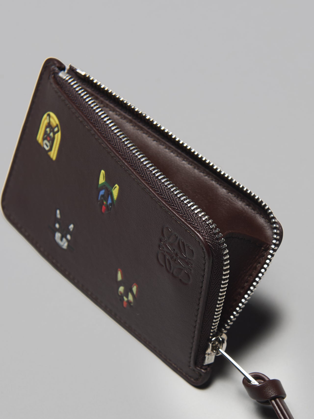 ロエベの新作レザー財布/キャッツ コインカードホルダーの内側のマチ