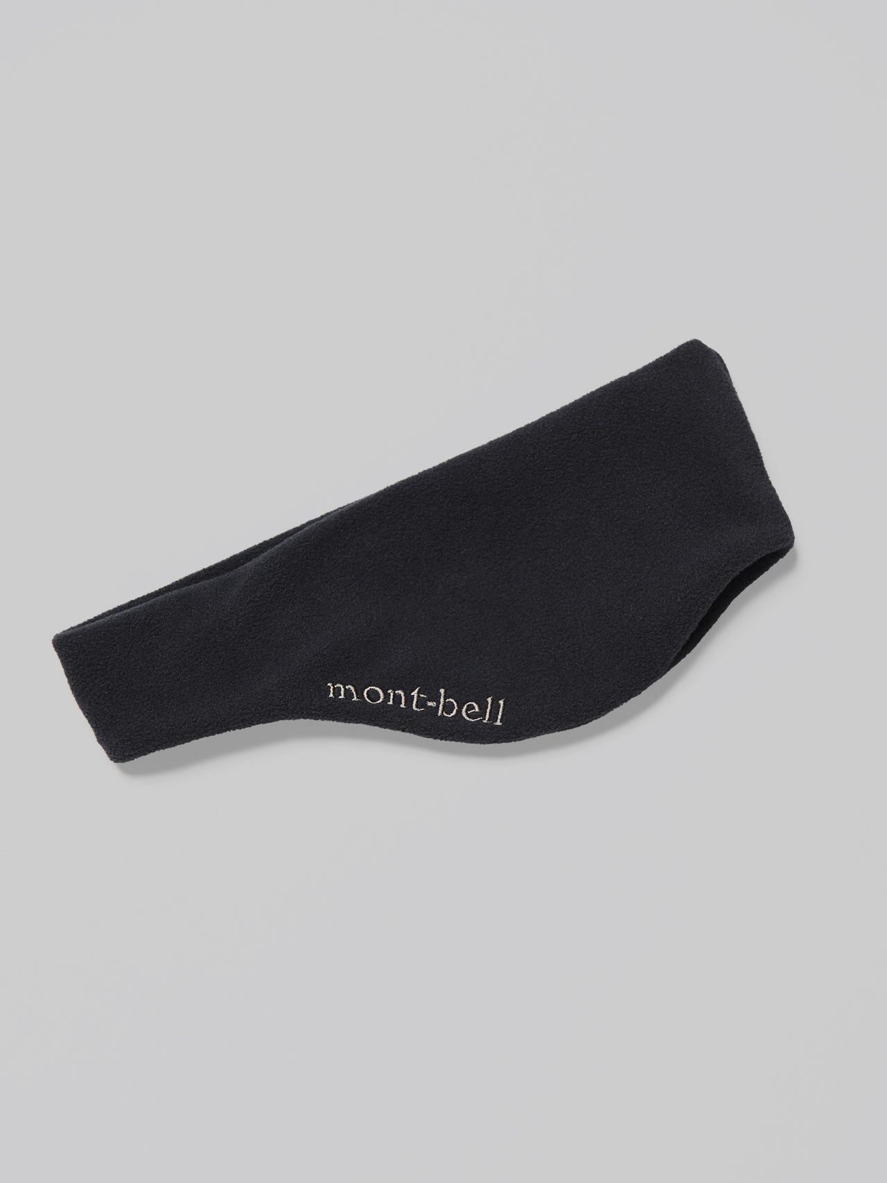 モンベルの黒いシャミース ヘッドバンド