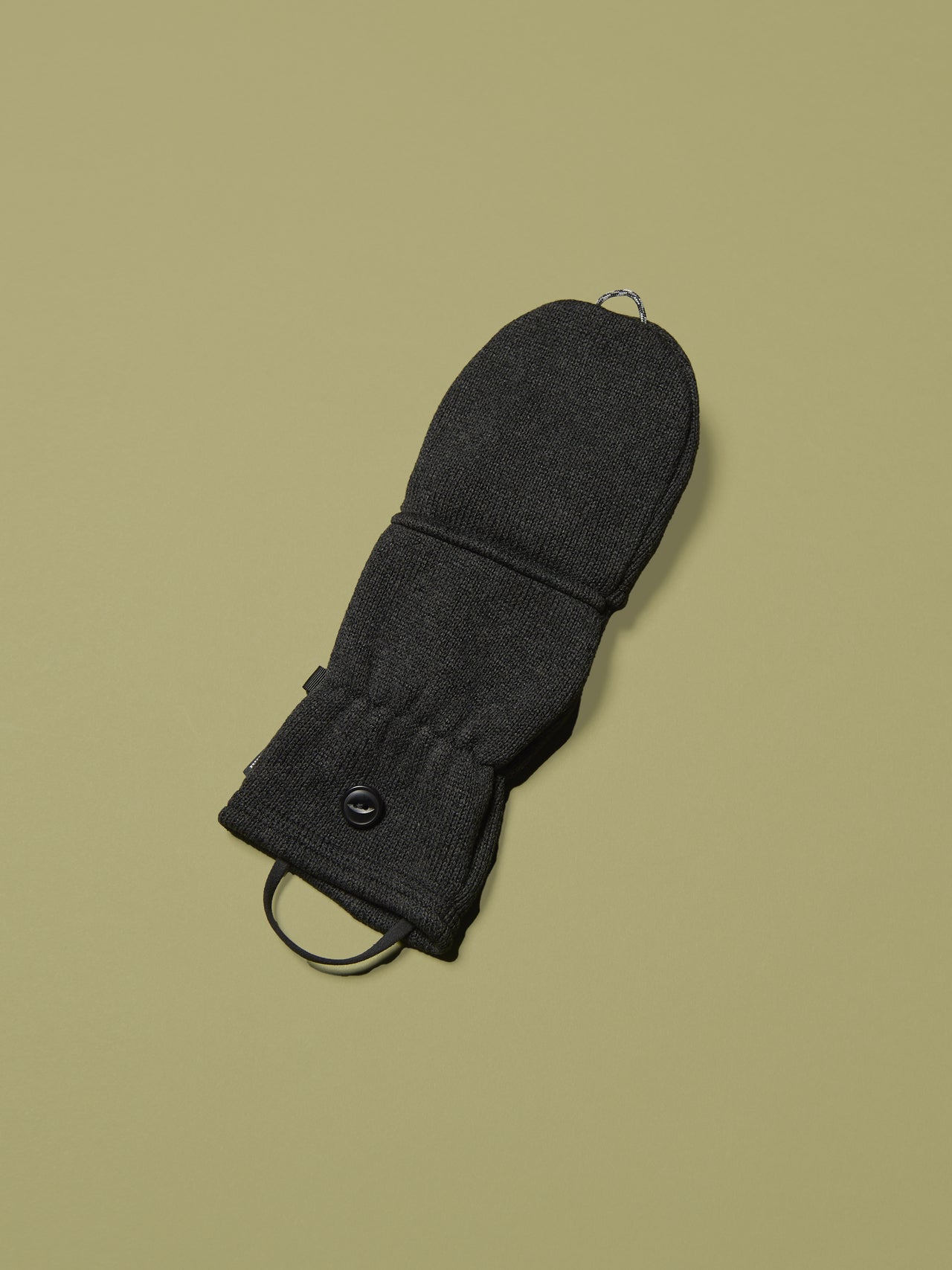 パタゴニアの黒いベター・セーター・グローブ 手袋のミトン型