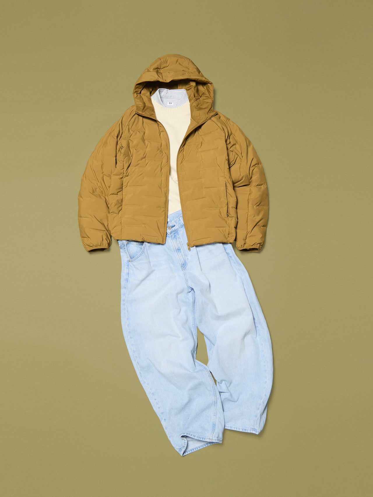 「ユニクロ」アウターの高見えコーデ①