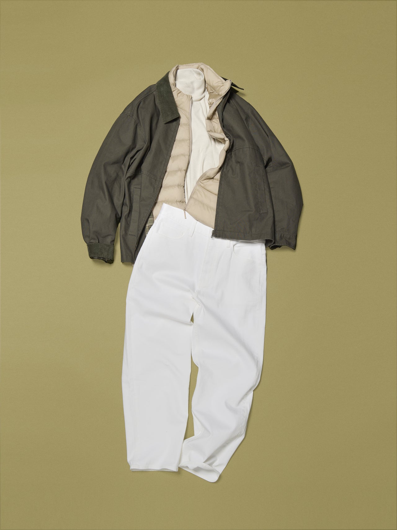 「ユニクロ」アウターの高見えコーデ③