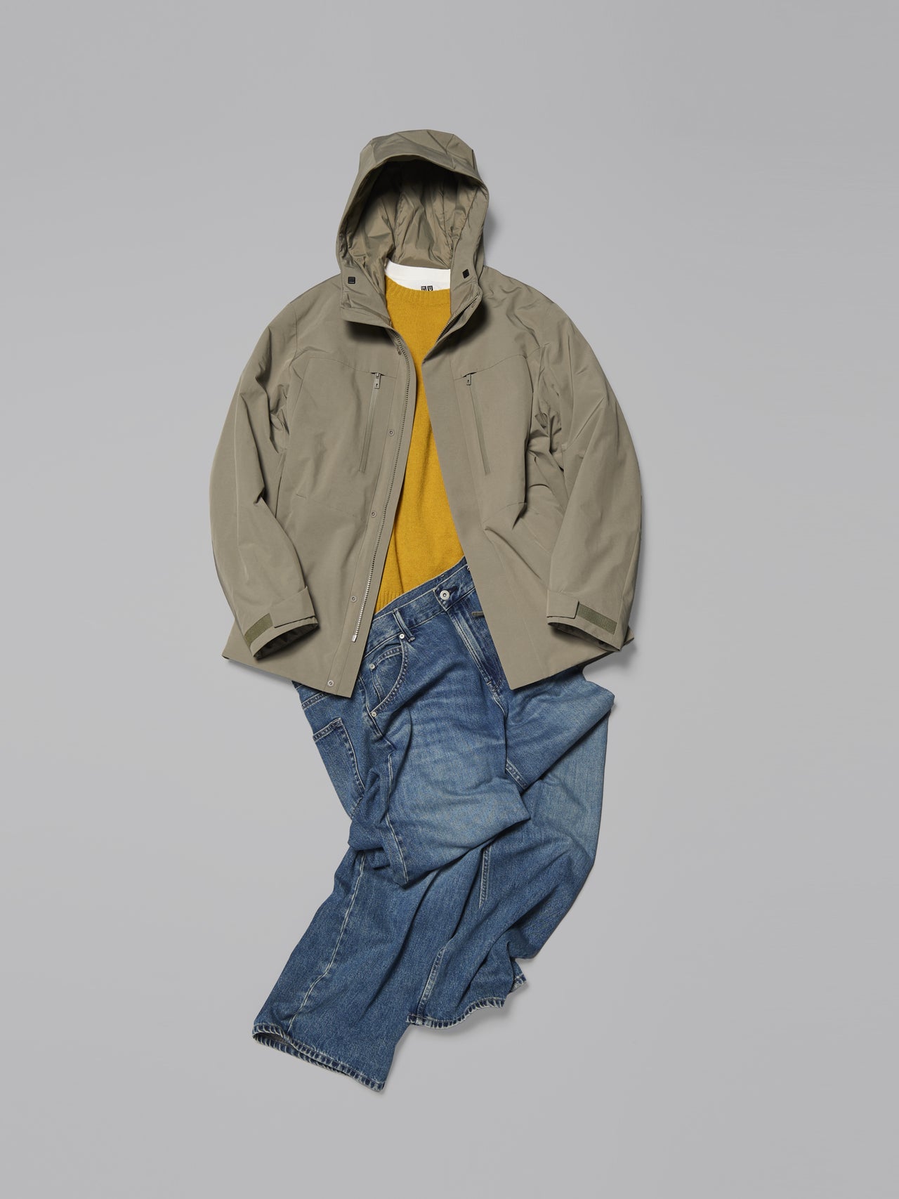 「ユニクロ」ダウンの高見えコーデ②