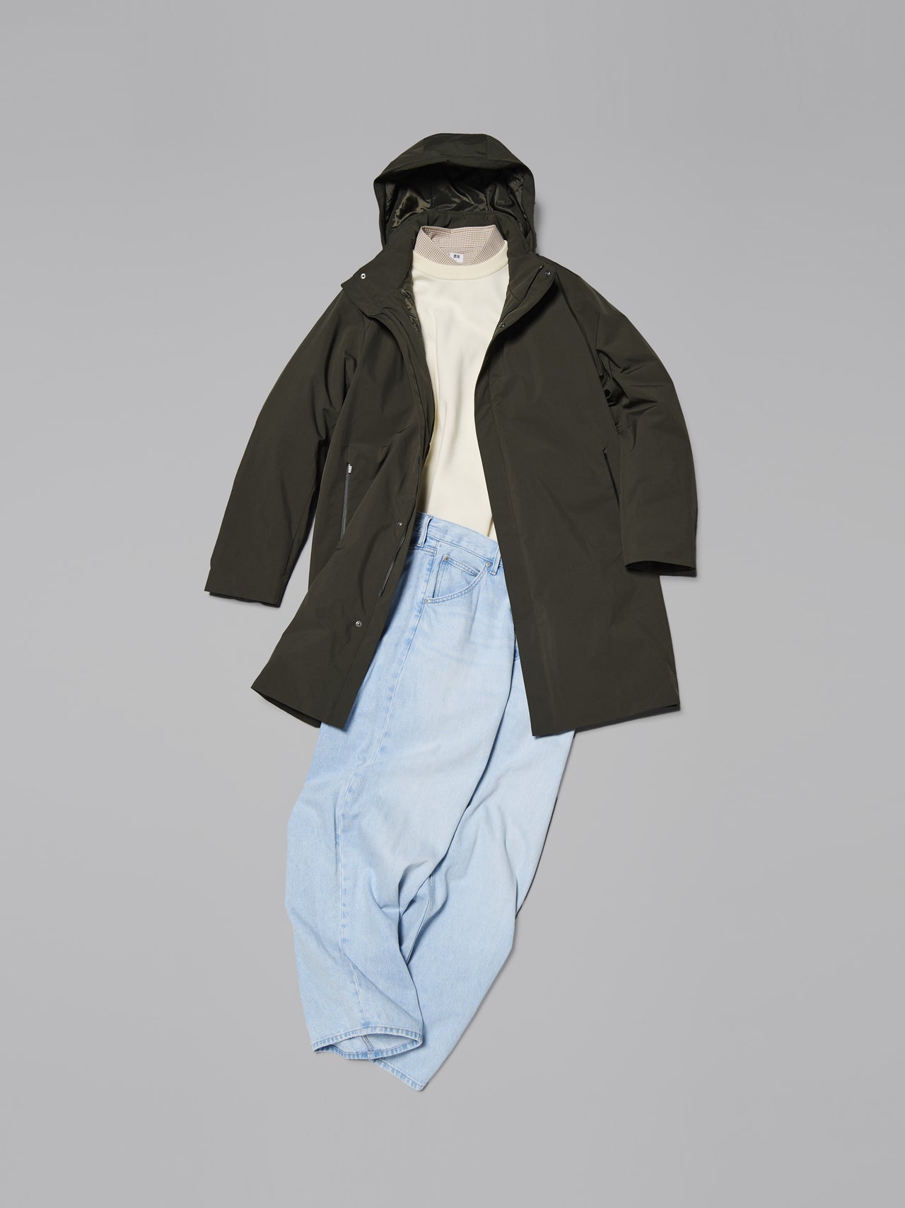 「ユニクロ」ダウンの高見えコーデ③