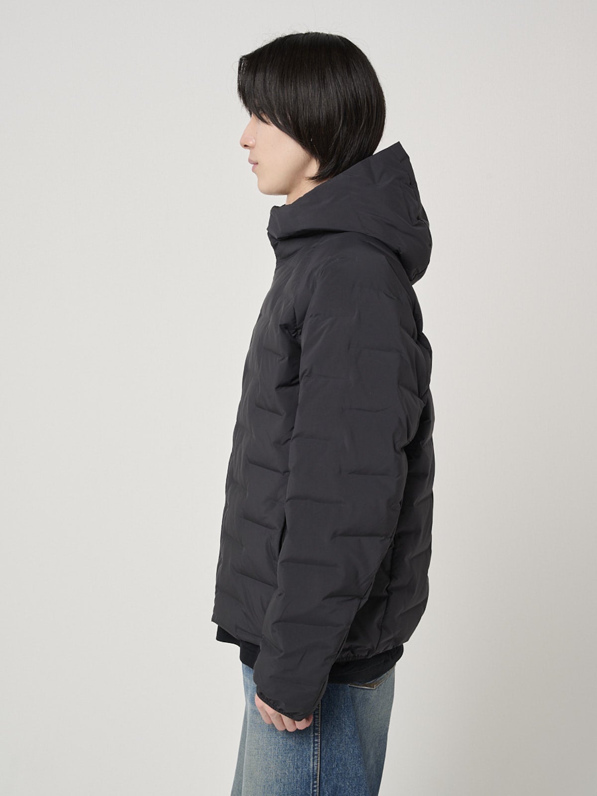 ユニクロのパフテックパーカを試着&本音レビューのサイド