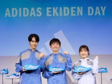 箱根駅伝は“ソーラーブルー”！　ADIDAS EKIDEN DAYで「アディゼロ」の新作を履いて走ってみた。太田蒼生選手＆平林清澄選手＆井上咲楽さんのスペシャルトークも！