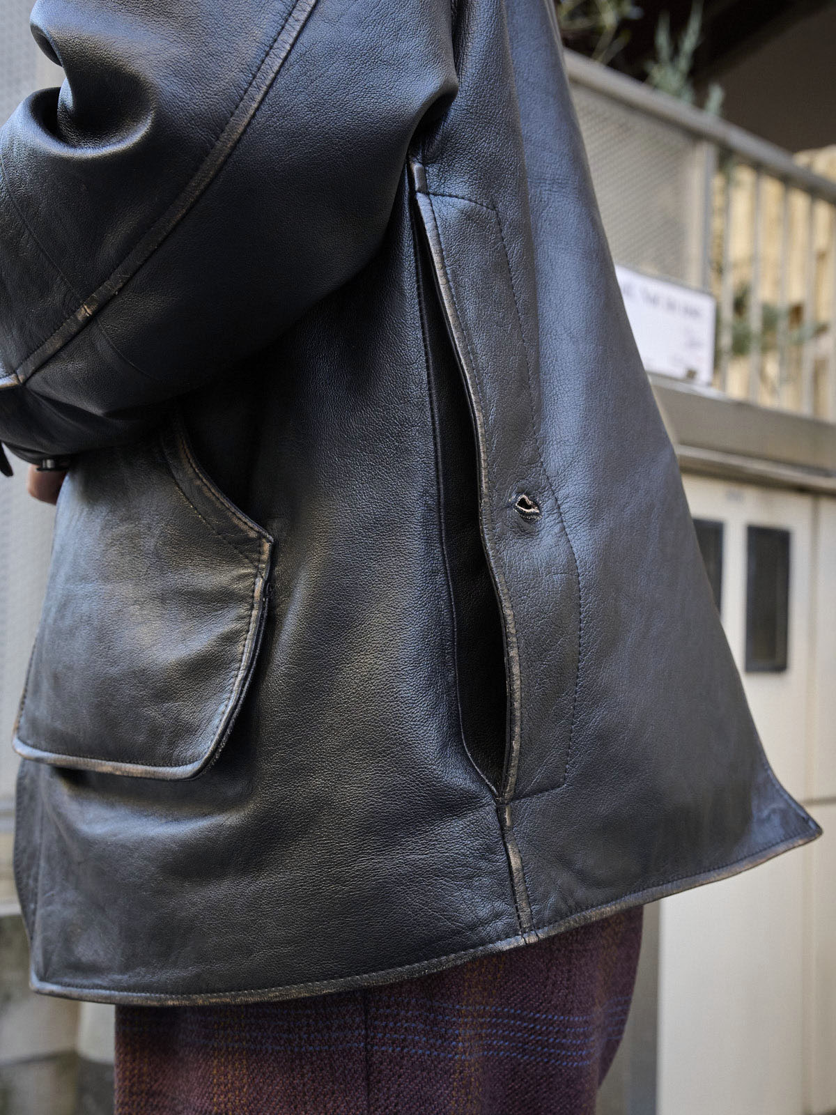 CCU レザージャケット ③