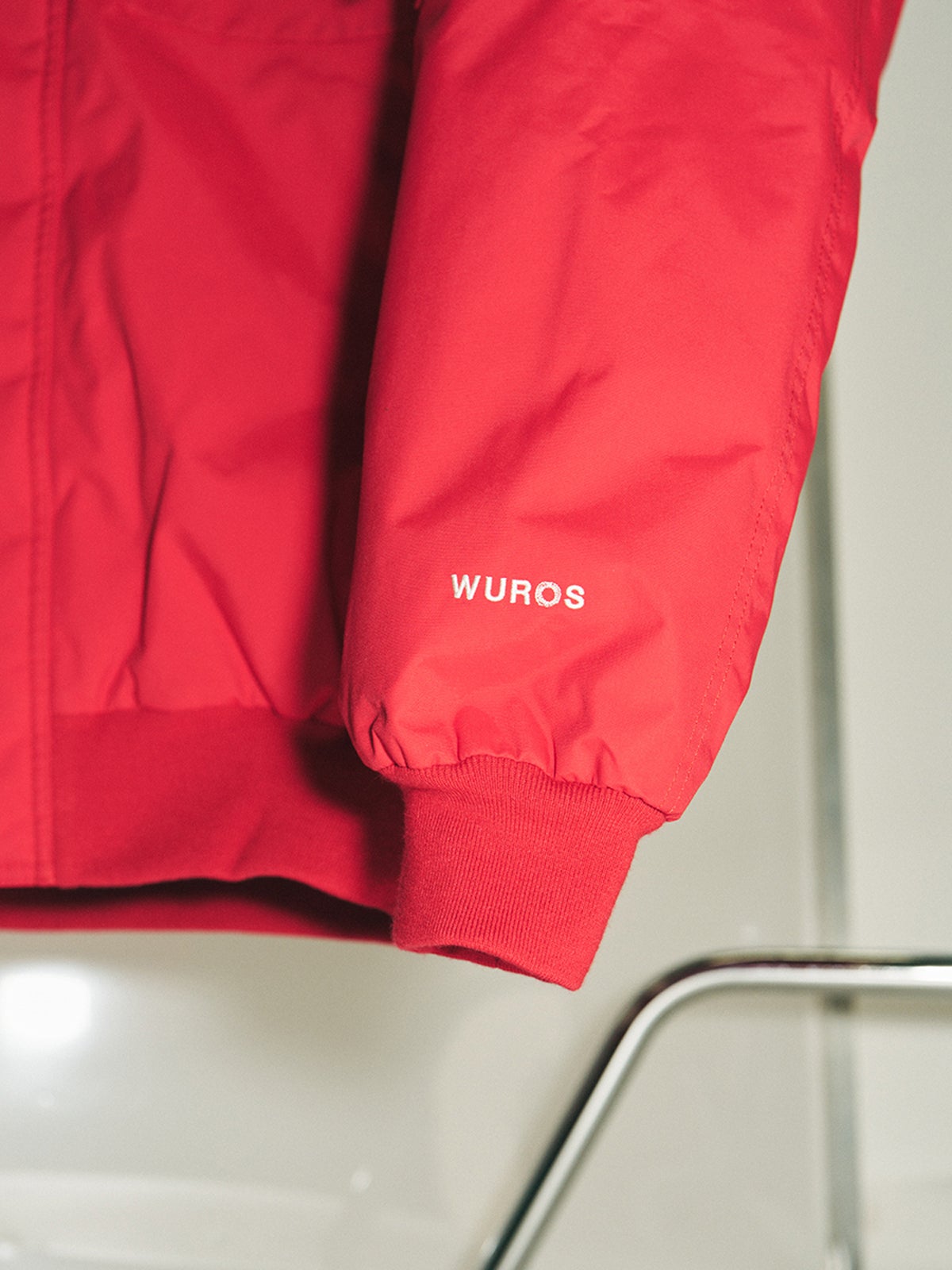 ザ・ノース・フェイスのゴッサムジャケットの袖ロゴ