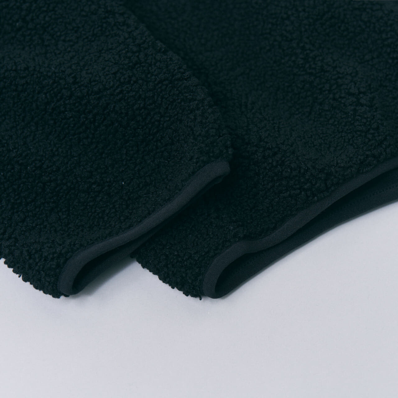 エディターが買ってよかったGUとエンジニアドガーメンツの愛用コラボフリース／ボアフリーススナップパーカの袖や裾のリブ