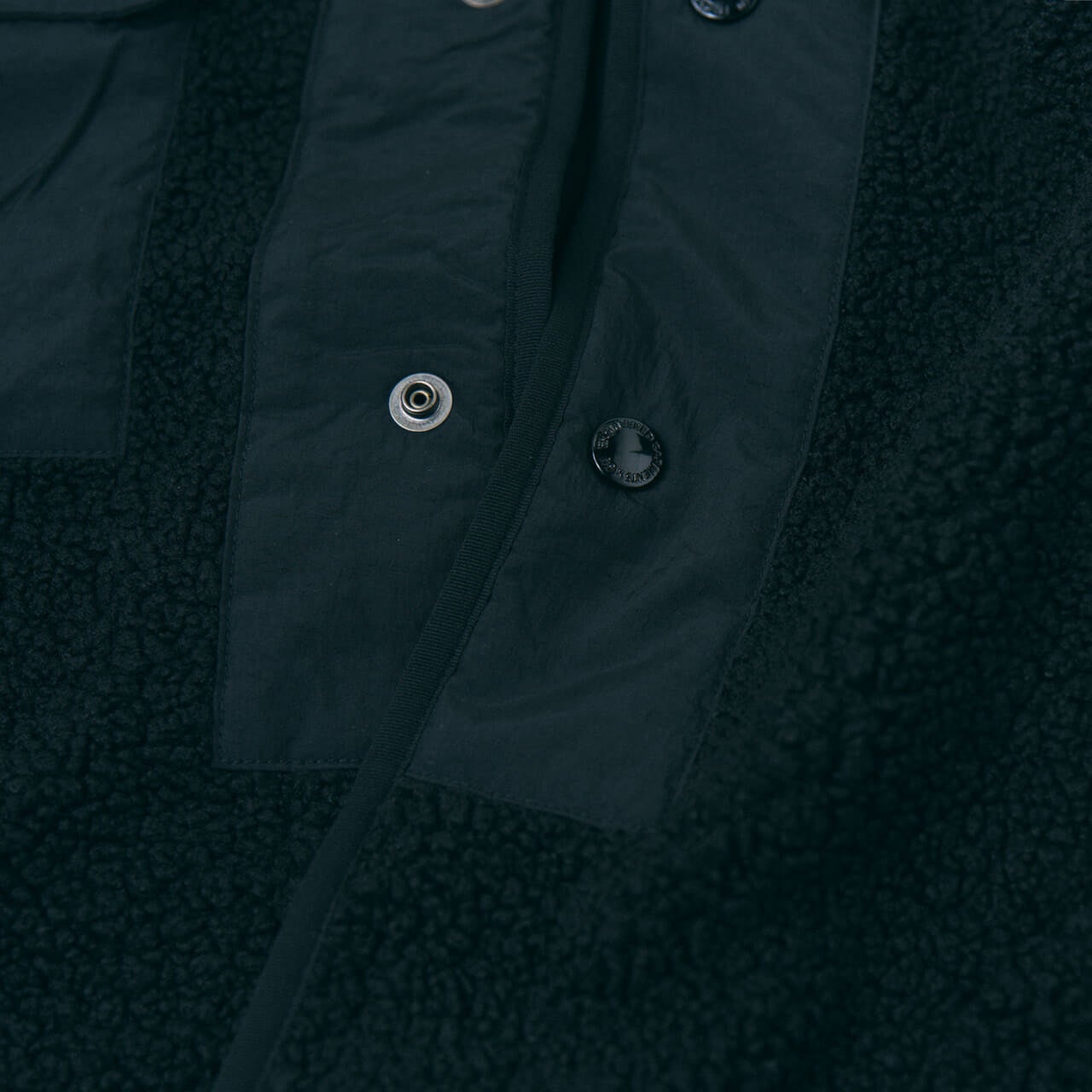 エディターが買ってよかったGUとエンジニアドガーメンツの愛用コラボフリース／ボアフリーススナップパーカのスナップボタン