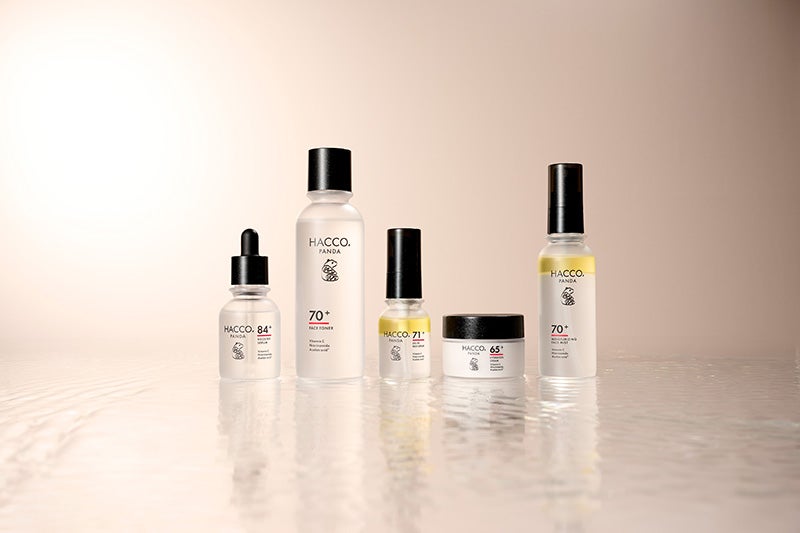 発酵スキンケアブランド「HACCO.PANDA(ハッコウパンダ)」の製品ラインナップ