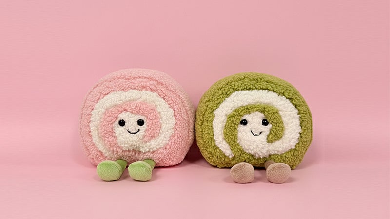 teeny friendsのロールケーキのぬいぐるみ