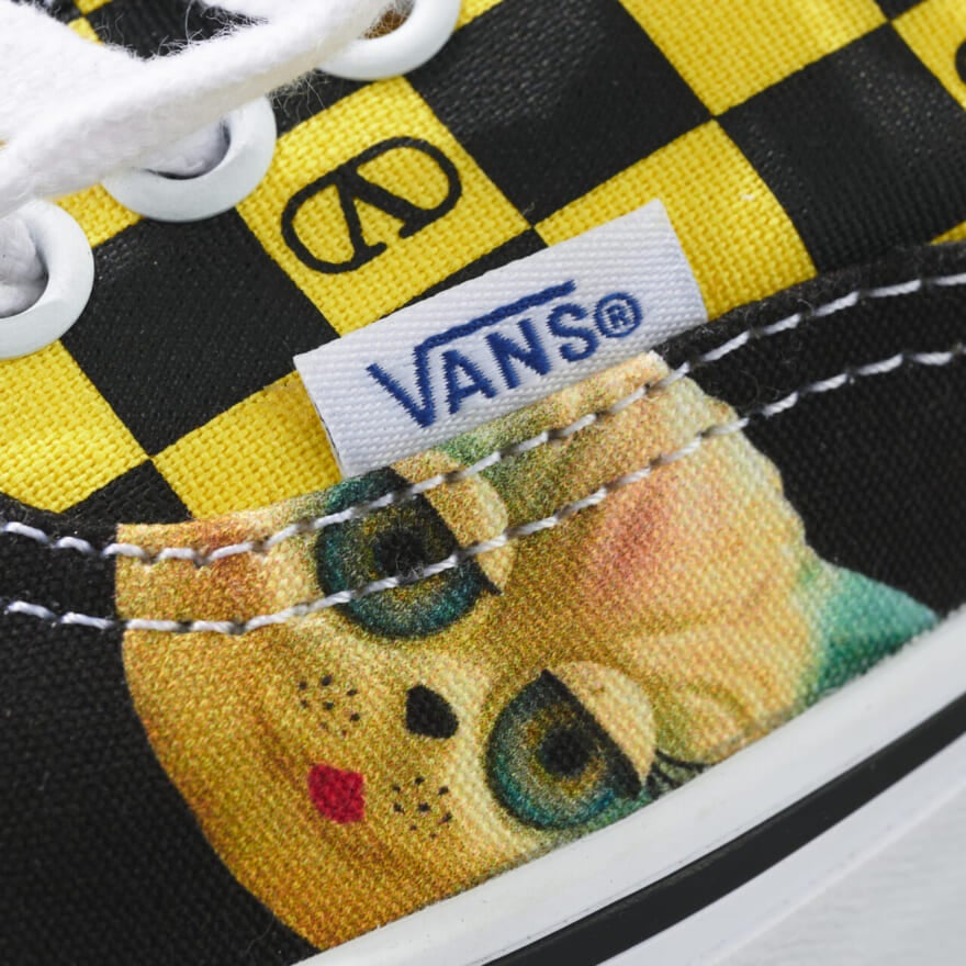 ヴァレンティノ ガラヴァーニ &times; ヴァンズの愛用コラボスニーカーのタグ