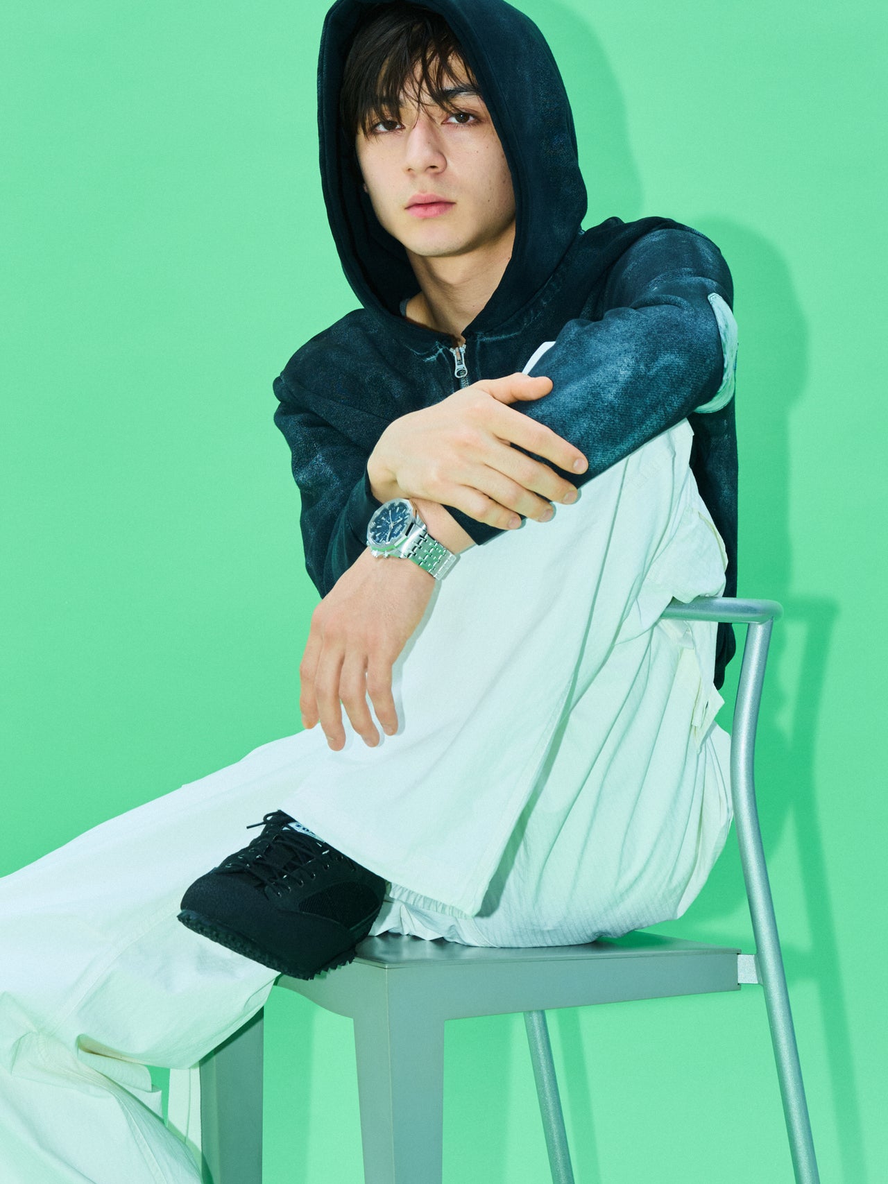 ディーゼルウォッチ、STINGER、松岡光、着用画像