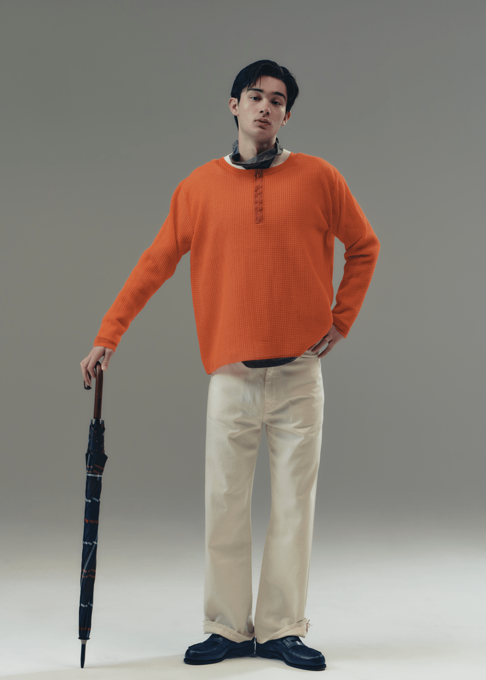 バブアー　傘　プレゼント企画　スタイリング例