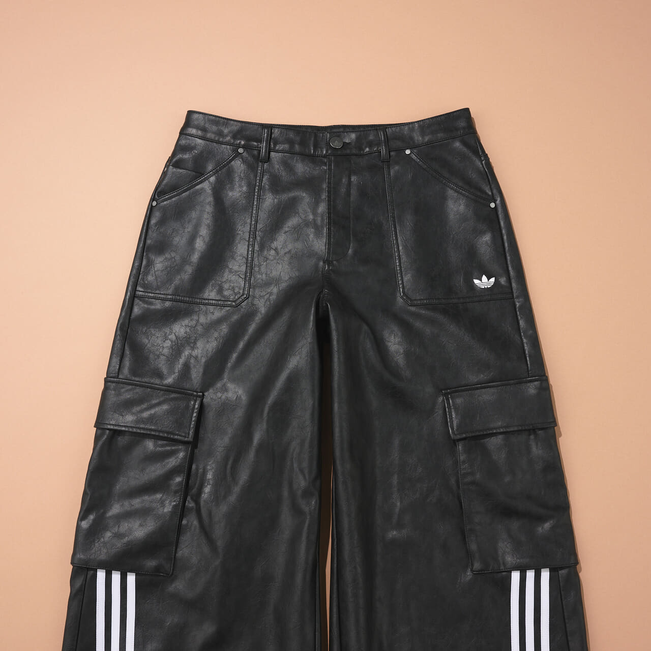 Adidas ADILENIUM シーズン 3  ビンテージ フェイクレザーパンツ 5