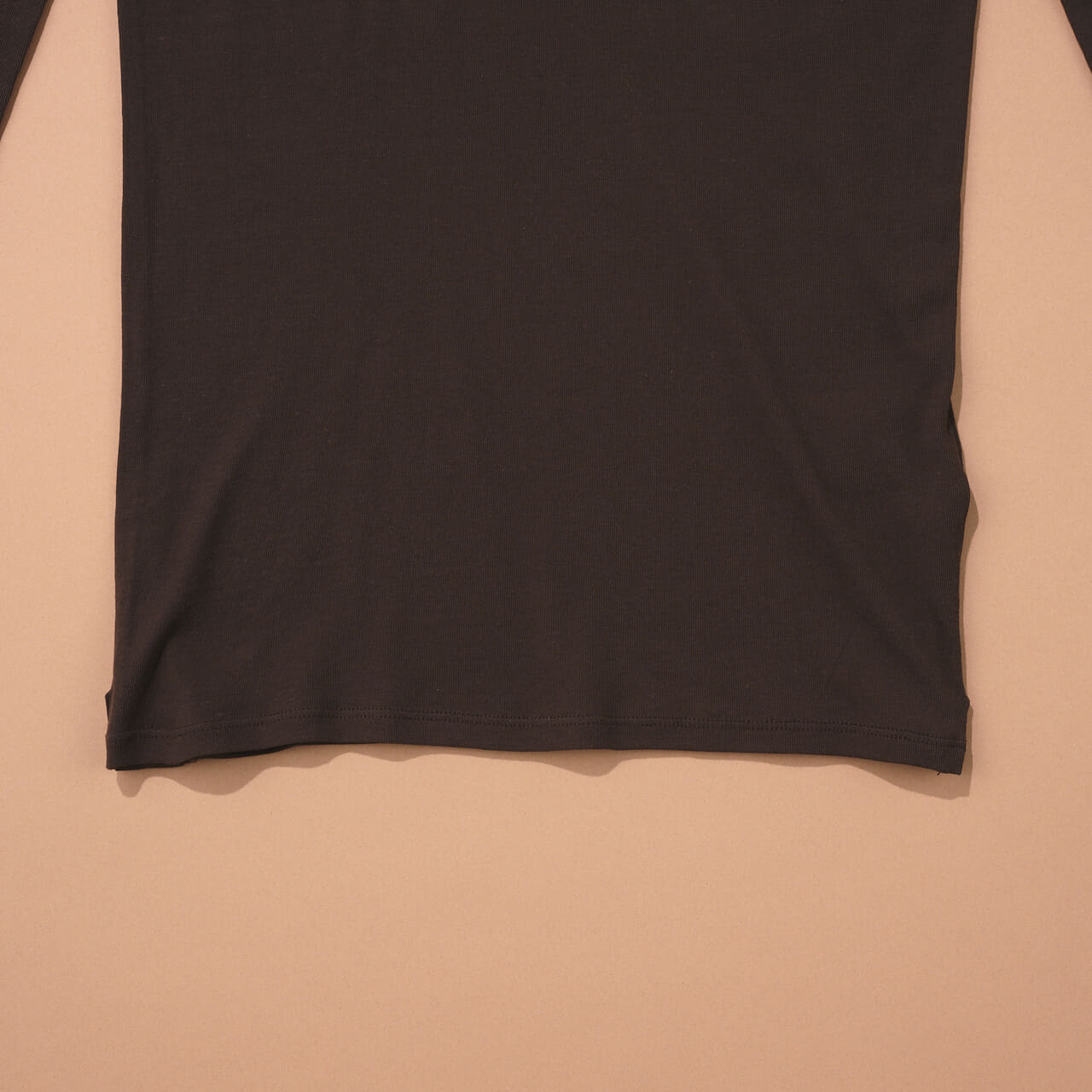 ZARA、ザラ、ソウシオオツキ、SOUSHIOTSUKI、ベーカーネックトップス、ブラウン、裾