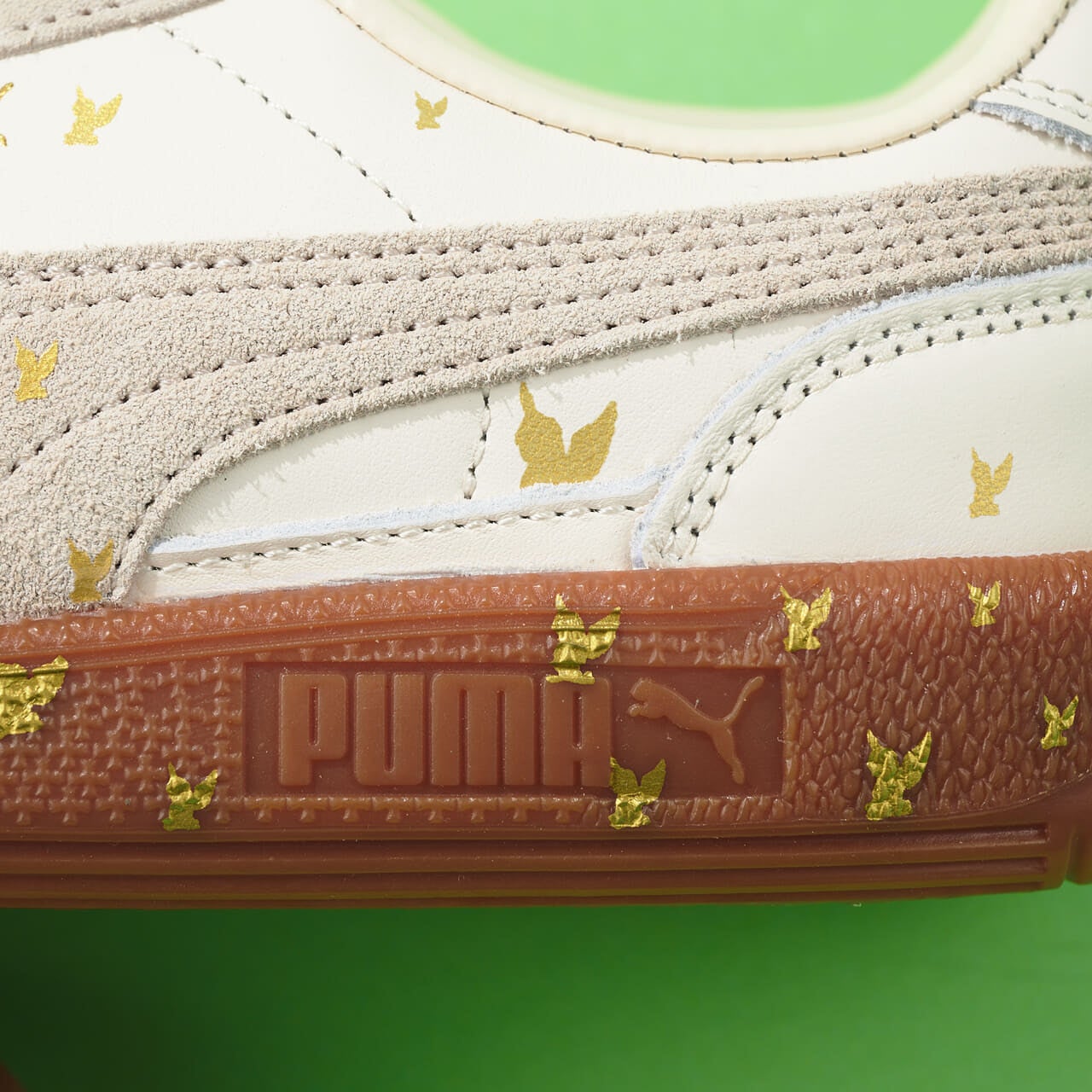 PUMA&times;MASUの PALERMO BLESSソールロゴ寄り