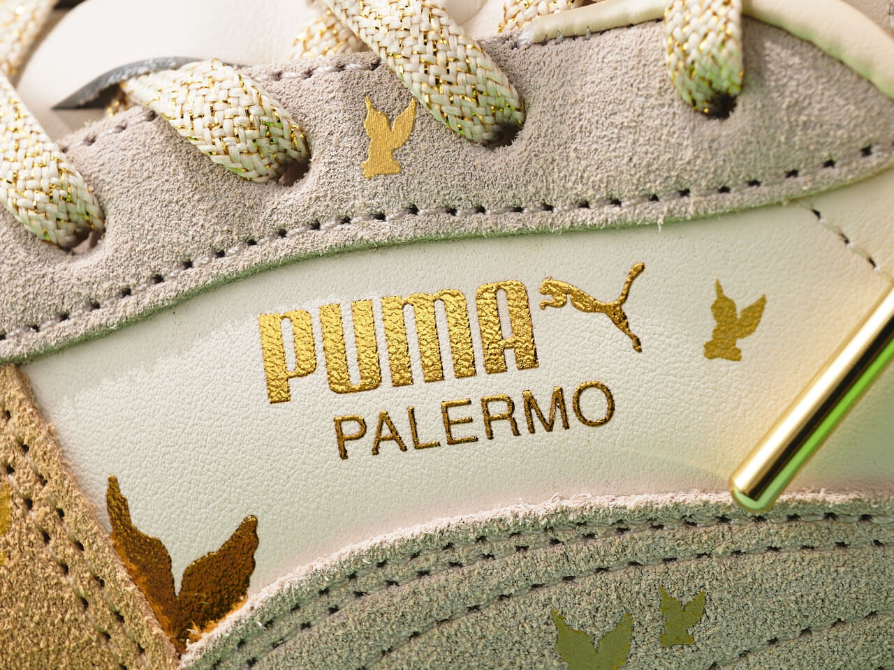PUMA&times;MASUの PALERMO BLESSロゴ寄り