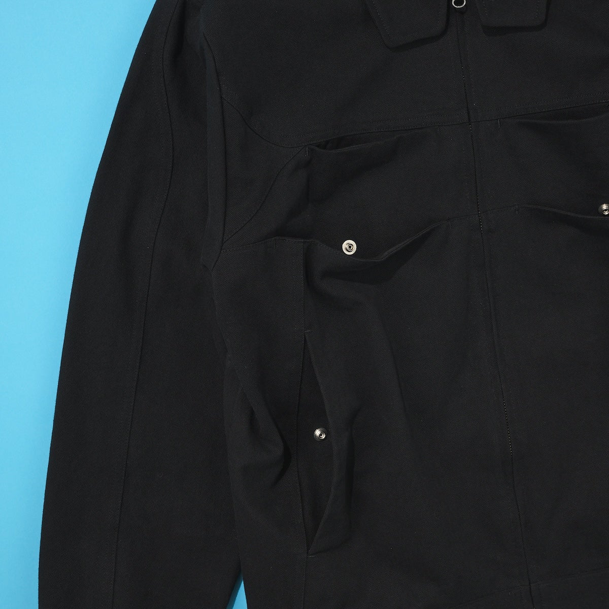 サンサンギア アウター ポケット部分のディテール