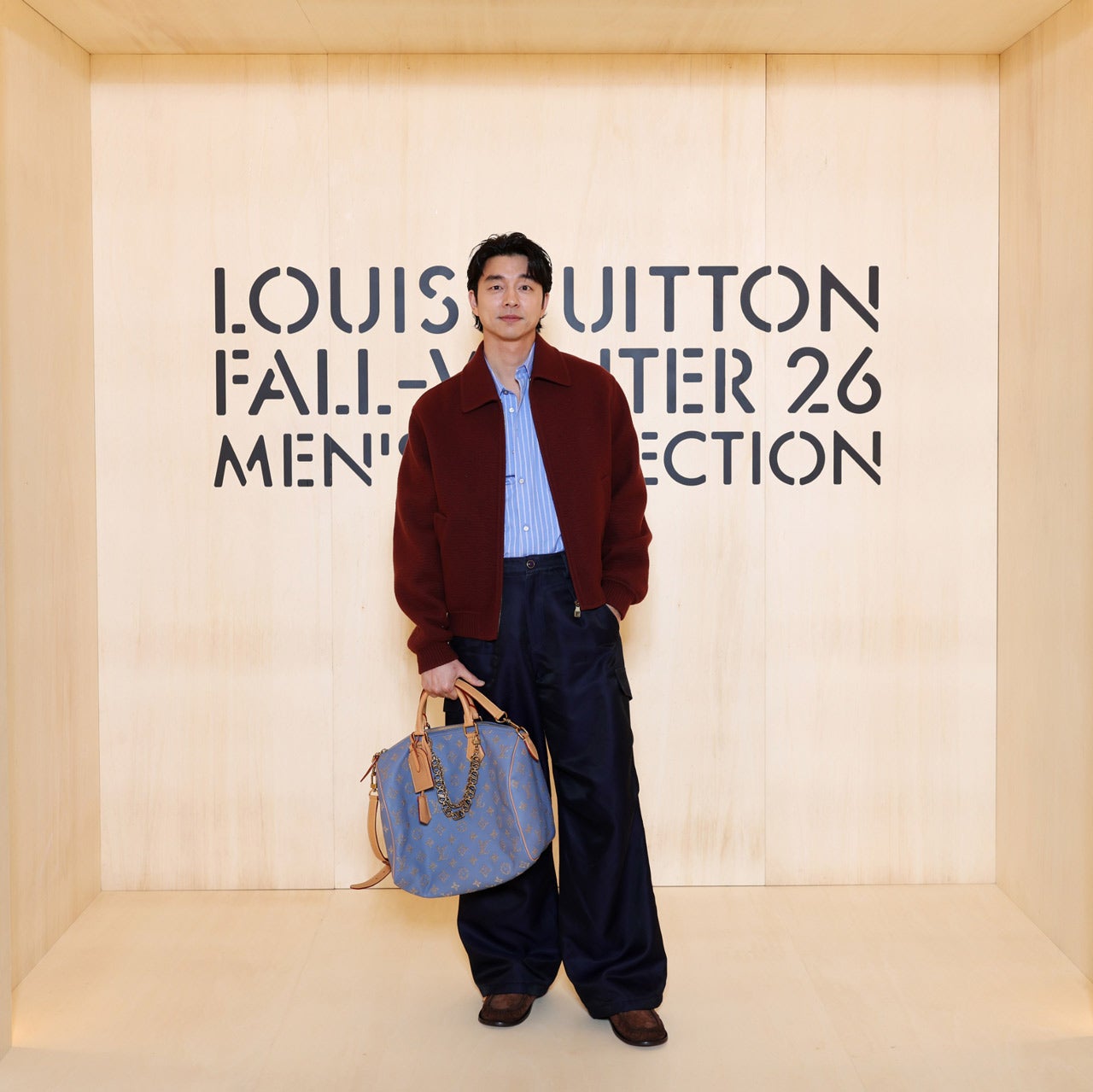 パリメンズファッションウィーク2026秋冬、ルイ・ヴィトンのショーに出席したコン・ユ