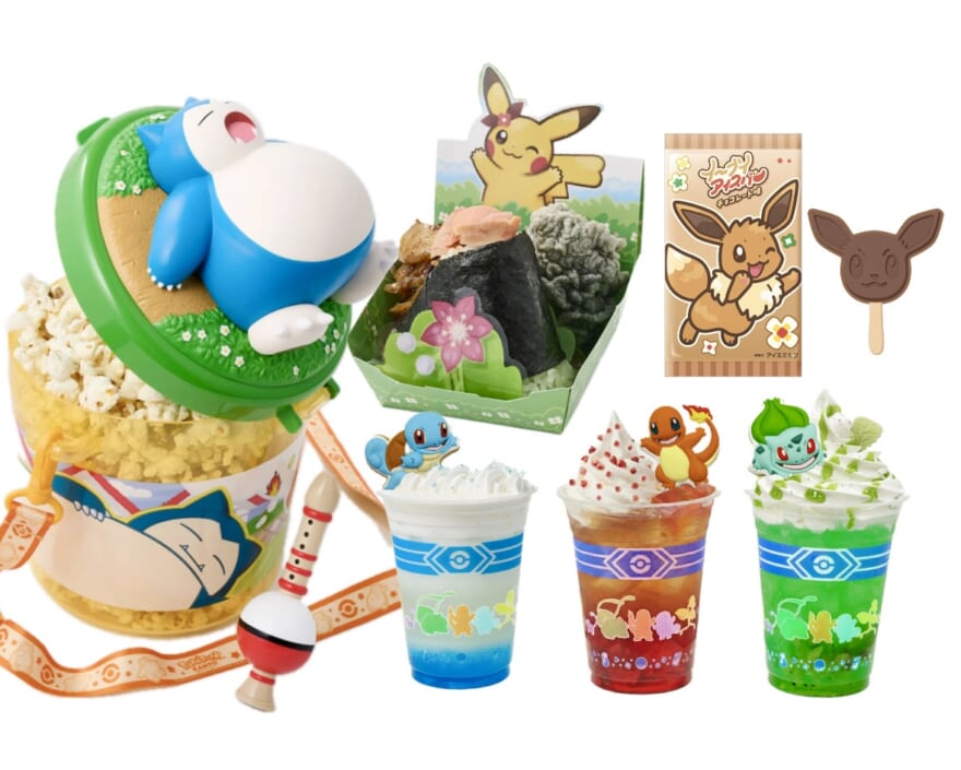 【ポケパーク カントー】「フード&ドリンクメニュー」まとめ!ピカチュウおにぎり、カビゴンポップコーン、ブイズラテアートなど絶対食べたい25品を紹介