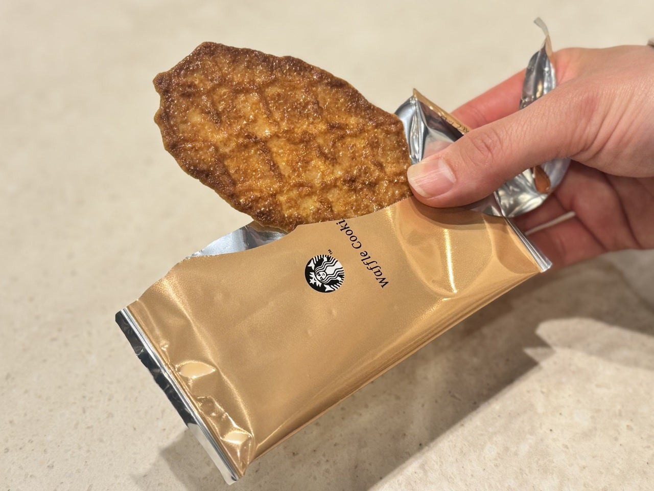 スタバ新作フラぺ ワッフルクッキー