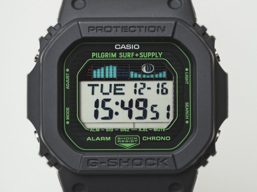 特別な「G-SHOCK」が誕生！「ピルグリム サーフ+サプライ」の10周年を記念した別注モデル「GLX-5600」は大人なマッドグレー！