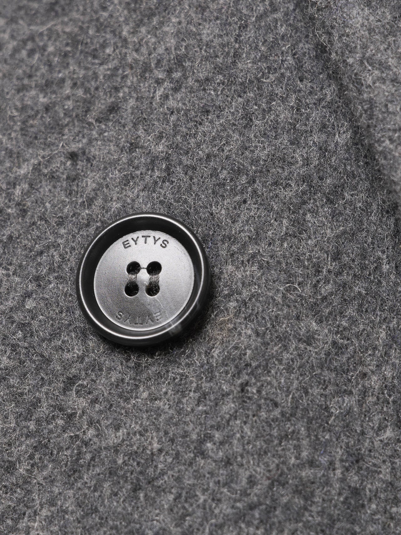 エイティーズのコートのボタン