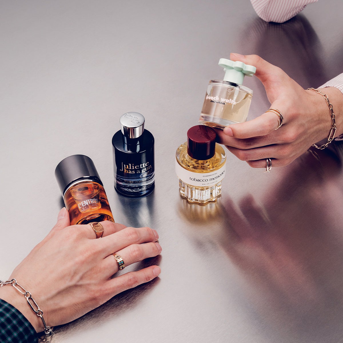 ゴルフ ラ フルール フレンチ ワルツ、シャンブル サンカン ドゥ タバコ メモリーズ、ジュリエット ハズ ア ガン ムスク インビジブル オードパルファム、ラントロピスト ドリアンズ スプリーン