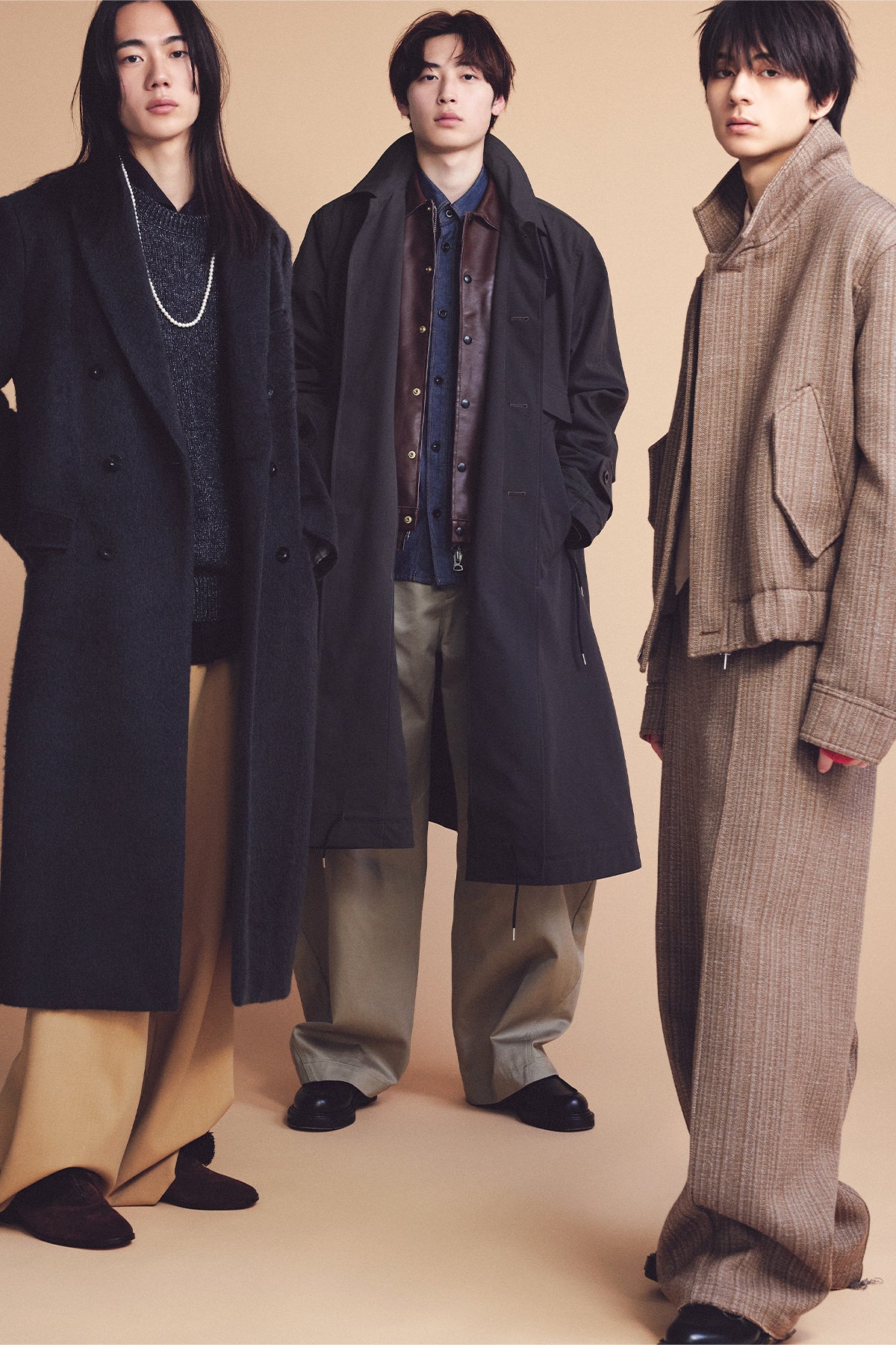 新専属モデルの松岡 光、籠宮 宗太郎、高橋 紅輝 1