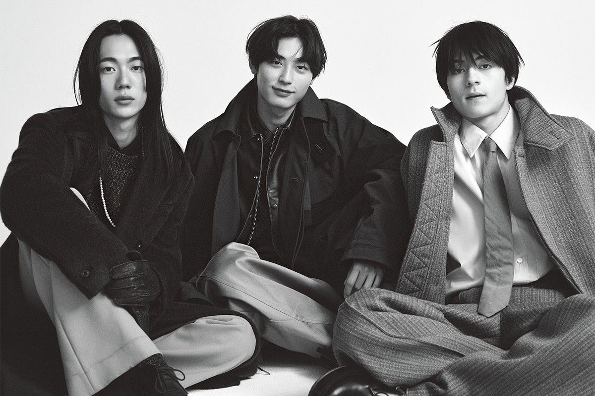 新専属モデルの松岡 光、籠宮 宗太郎、高橋 紅輝 2