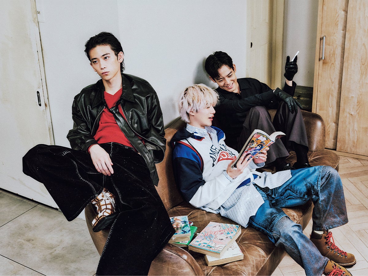 メンズノンノモデルの小方蒼介、高橋璃央、樋之津林太郎　１