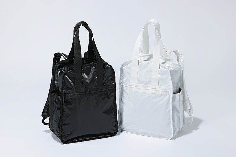 レスポートサック×ひとりっぷのコラボバッグ「アーバンエディターズバックパック4」のホワイトとブラック