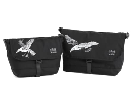 「ワイルドサイド ヨウジヤマモト」と「マンハッタンポーテージ ブラックレーベル」のコラボ第2弾！ A4サイズ相当の人気バッグに“カラス”モチーフをプリント！