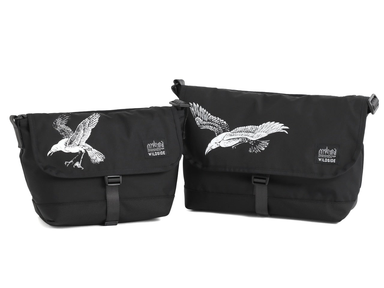 「ワイルドサイド ヨウジヤマモト」と「マンハッタンポーテージ ブラックレーベル」のコラボ第2弾！ A4サイズ相当の人気バッグに“カラス”モチーフをプリント！