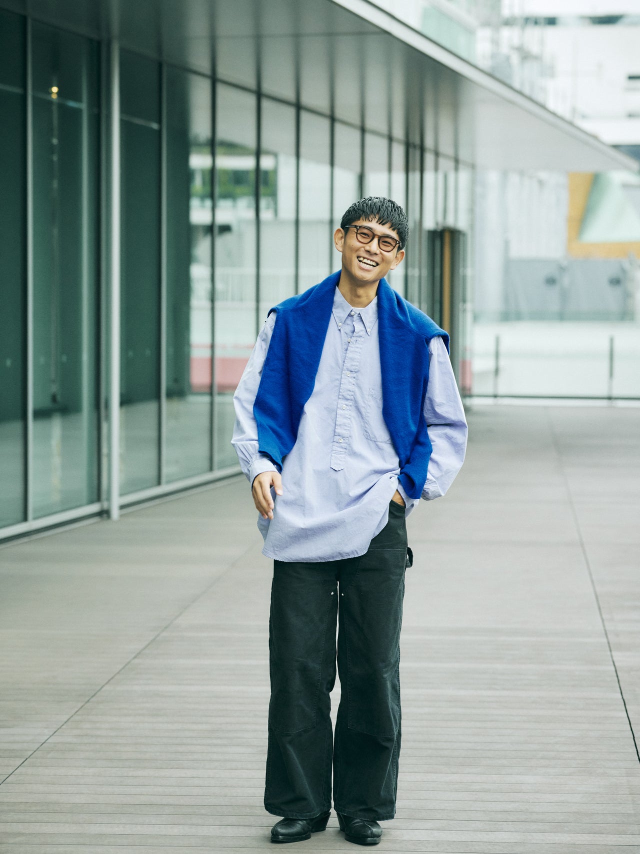 服好きが買ってよかった〈Marvine Pontiak Shirt Makers〉のシャツの着こなし