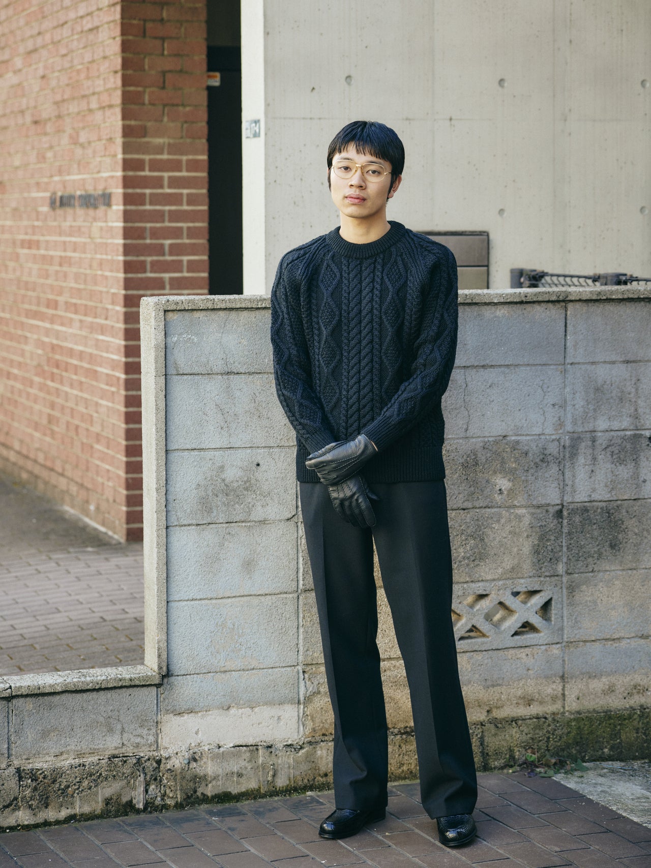 〈Le Yucca's × L'ECHOPPE〉の革靴の着こなし