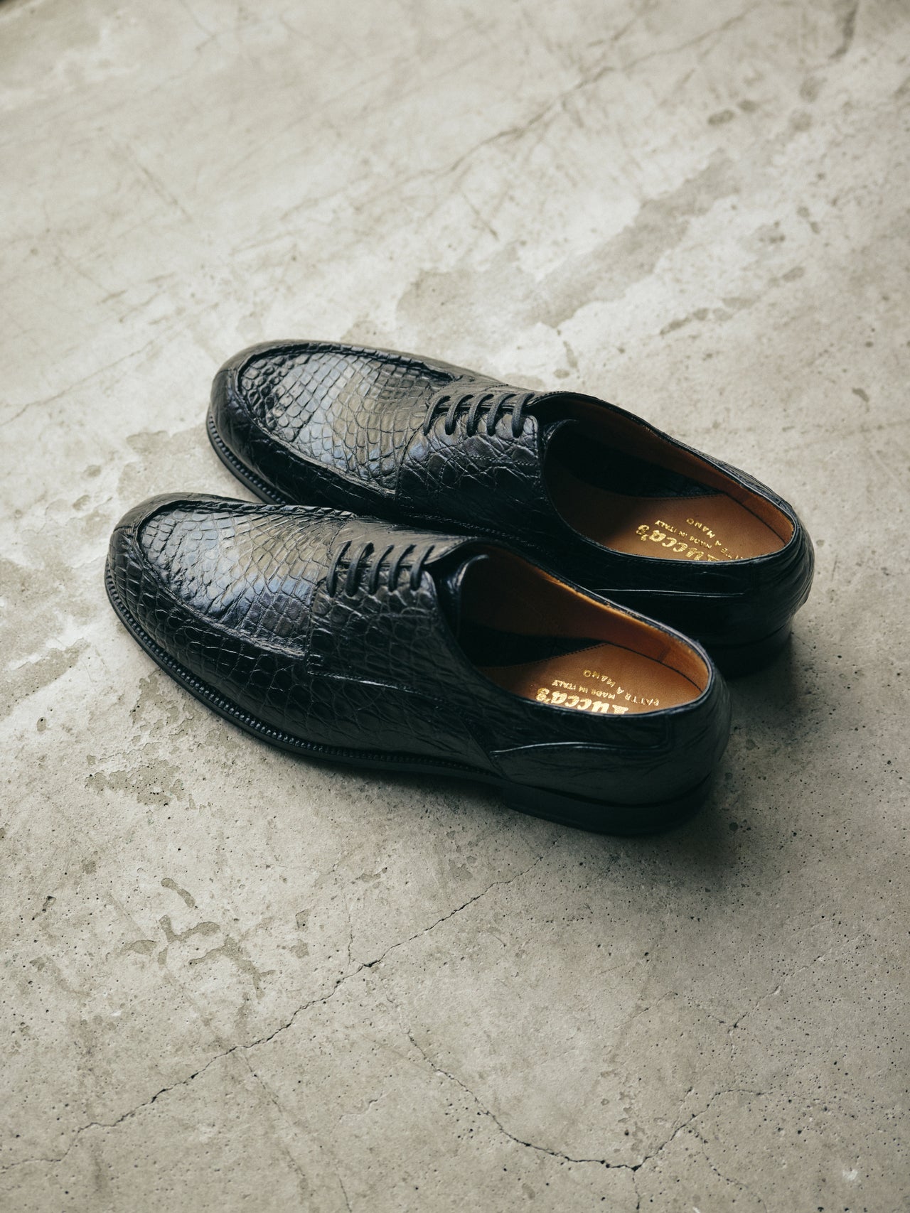 〈Le Yucca's × L'ECHOPPE〉の革靴のアッパー