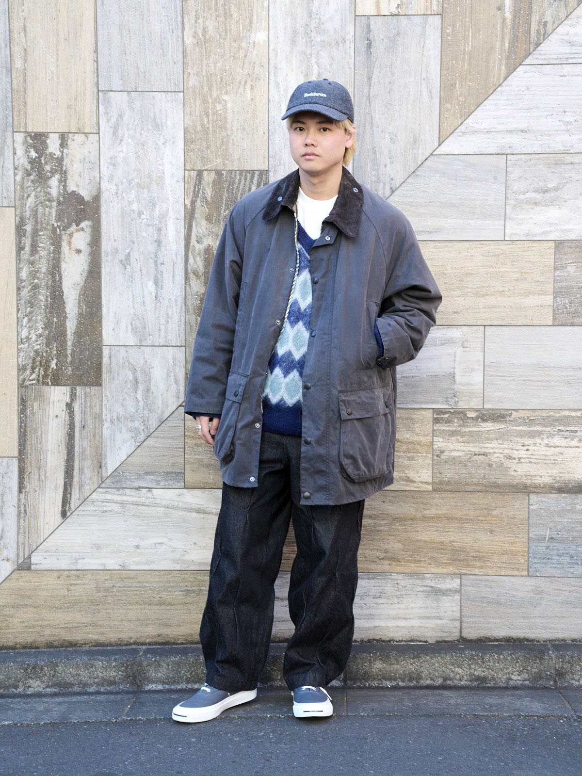 コンバース　JACK PURCELL 1935　お洒落な着こなし全身