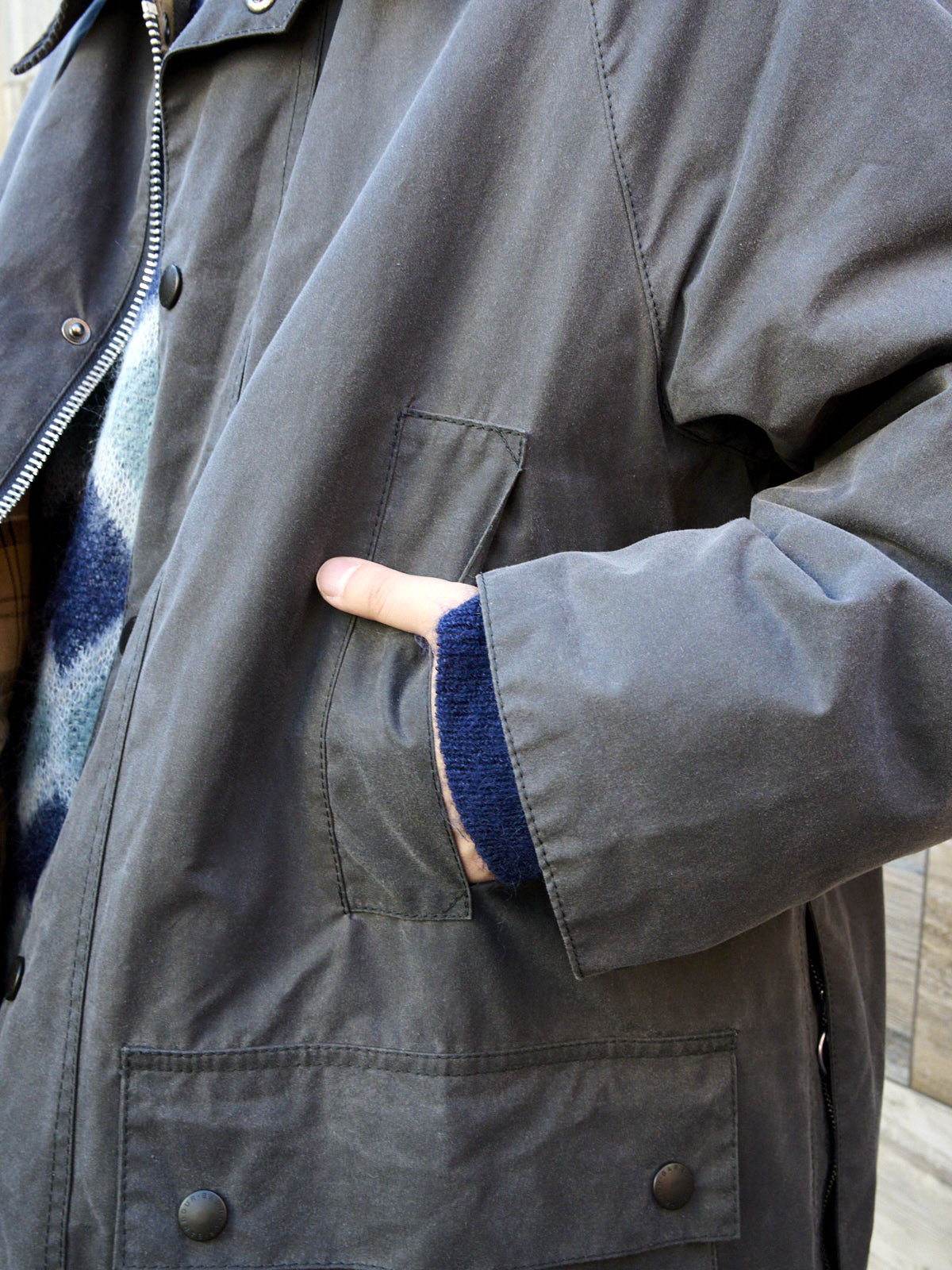 バブアー　ポケット