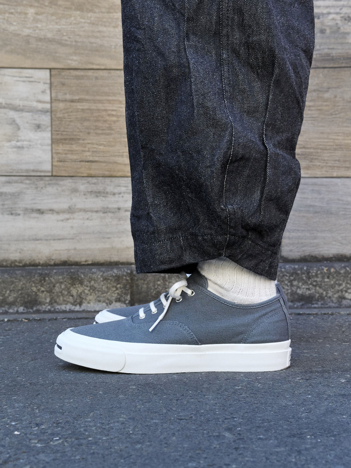 コンバース　ジャックパーセル　スニーカー　サイド