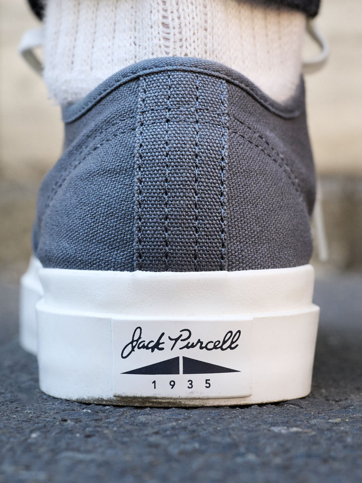 コンバース　ジャックパーセル　スニーカー　ヒールカウンター