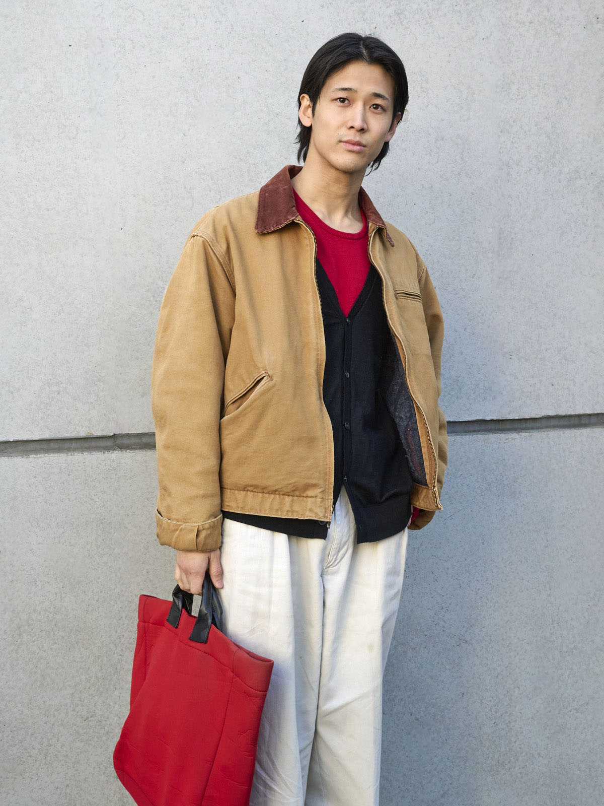 三鴨さん お洒落な着こなし 上半身