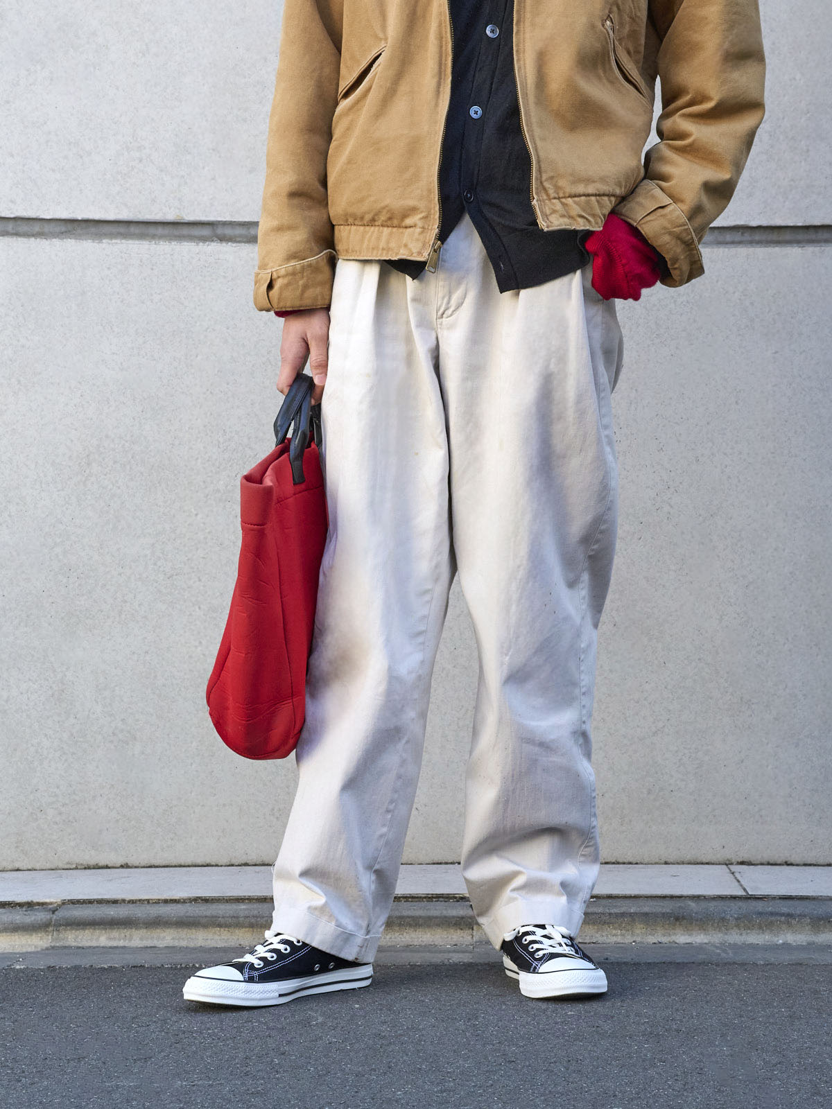 ポロ チノパンツ ホワイト