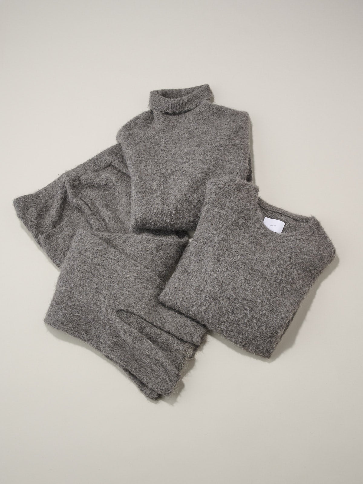 ssstein、タートルニット、ニット、パンツ