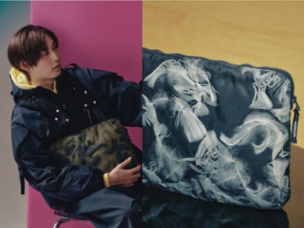 【抽選で当たる！】「ヨシオクボ」のPCケース「FEATHER CASE L」〈カーキ・ホワイト〉／創刊40周年特別企画！人気40ブランドからのスペシャル・プレゼント！