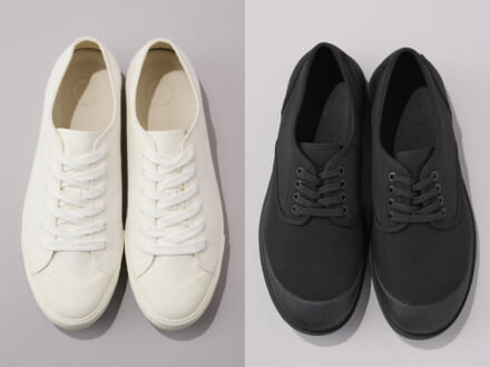 「無印良品」の名作スニーカーを履き比べてみた！通勤にも使える白もアウトドアムードな黒もコスパ最高！