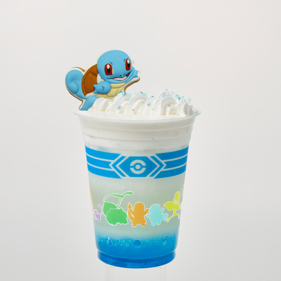 ポケパークカントーフードメニュー「ゼニガメのみずでっぽうドリンク」